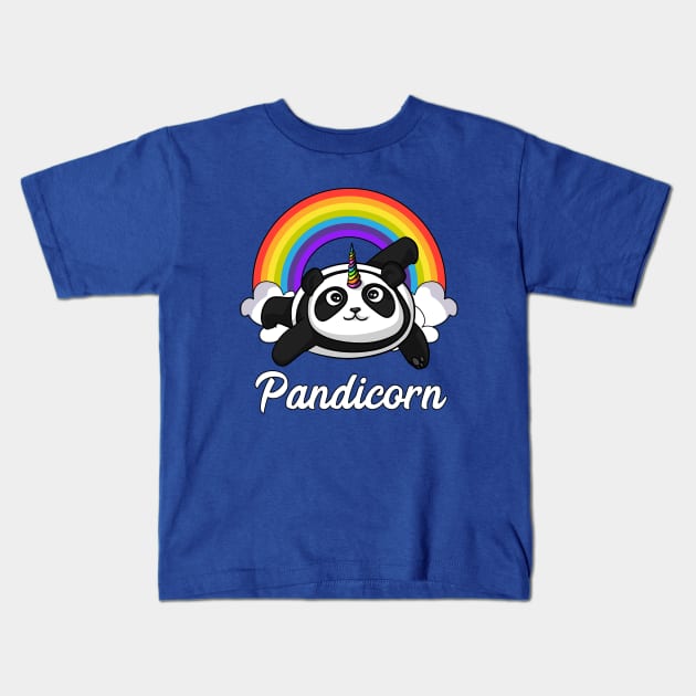 Pandicorn Panda Bear Kids T-Shirt by underheaven